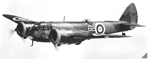 Bristol Blenheim Mk I, samolot bombowy